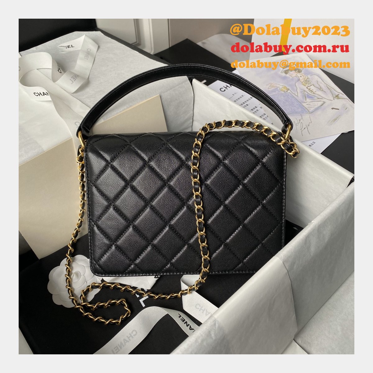 Quality Mirror Hand-held Shoulder Crossbody AS6261/AS6262 Replicas Bag
