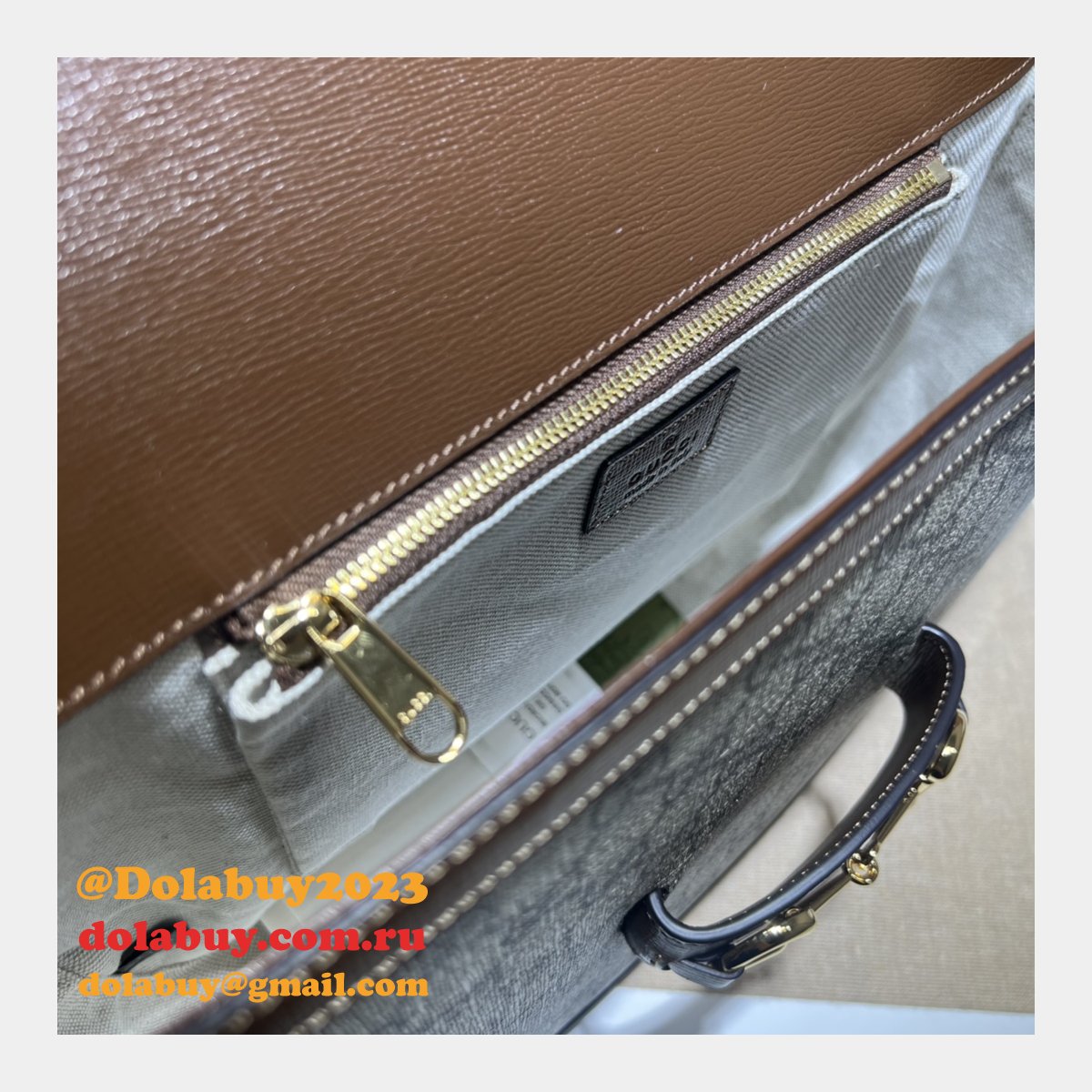 Gucci Horsebit 700457 Best 1955 Crossbody 1:1 Mirror Beige Bag