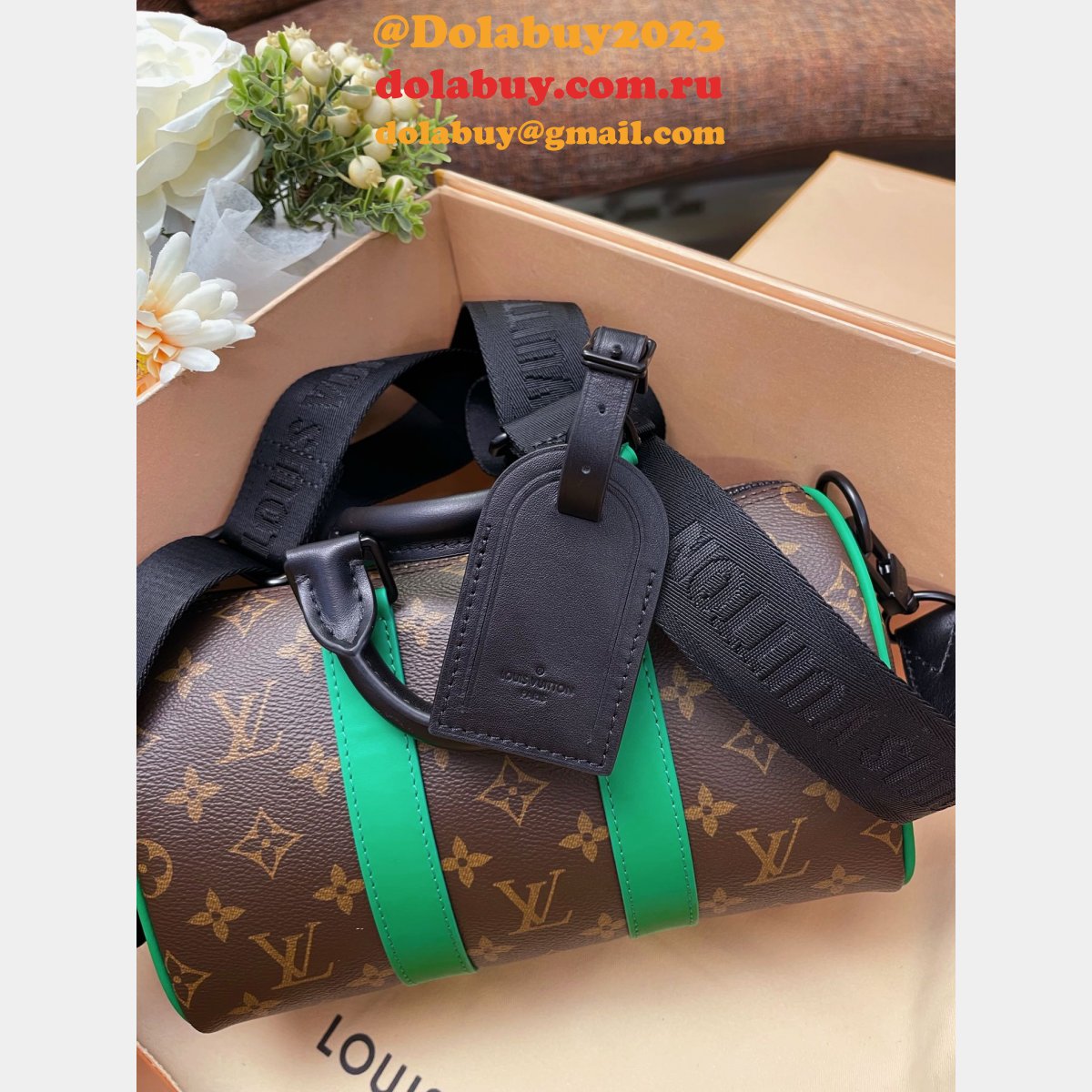 Louis Vuitton Inspired M46249 Keepall Bandouliere 25 Monogram Copy Bag