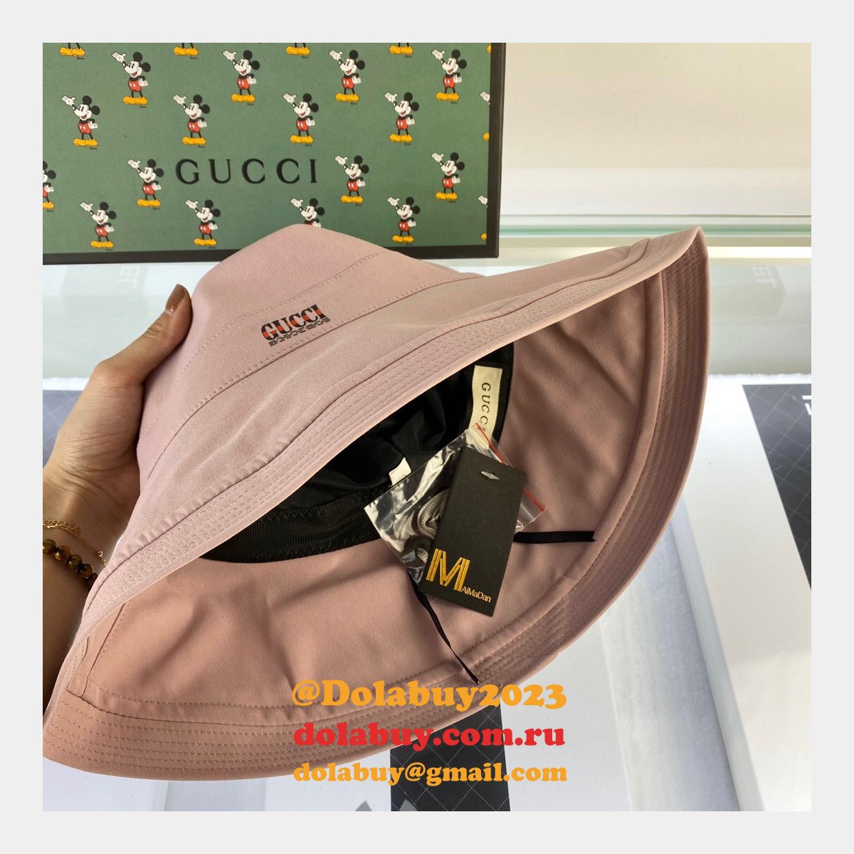 Luxury Gucci Foldable Simple fisherman hat