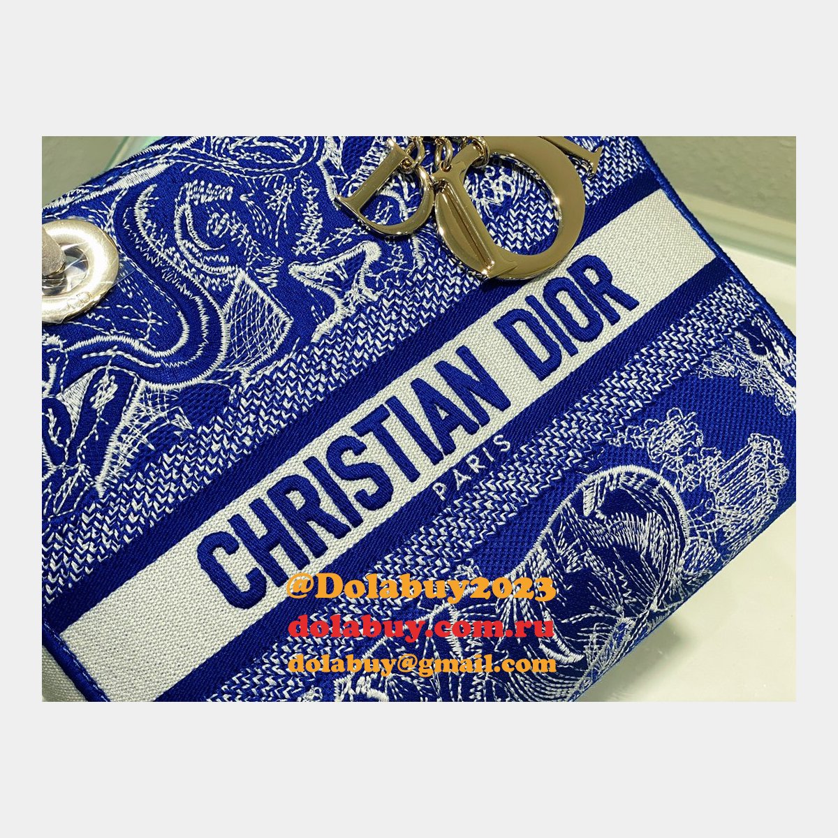 Cheap Replica Designer Christian Dior Lady Dior 24cm Handbags