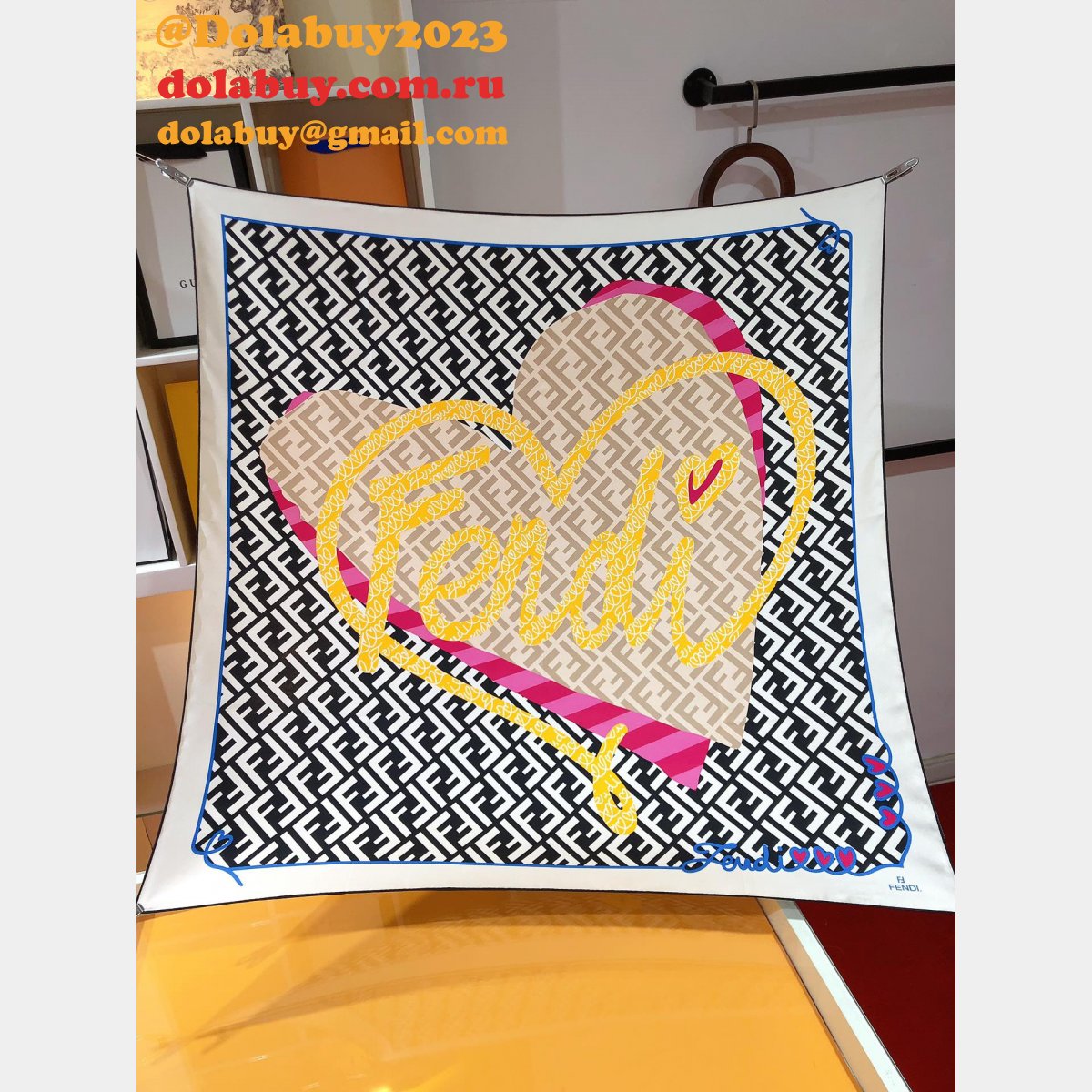 Top Quality fendi Silk twill