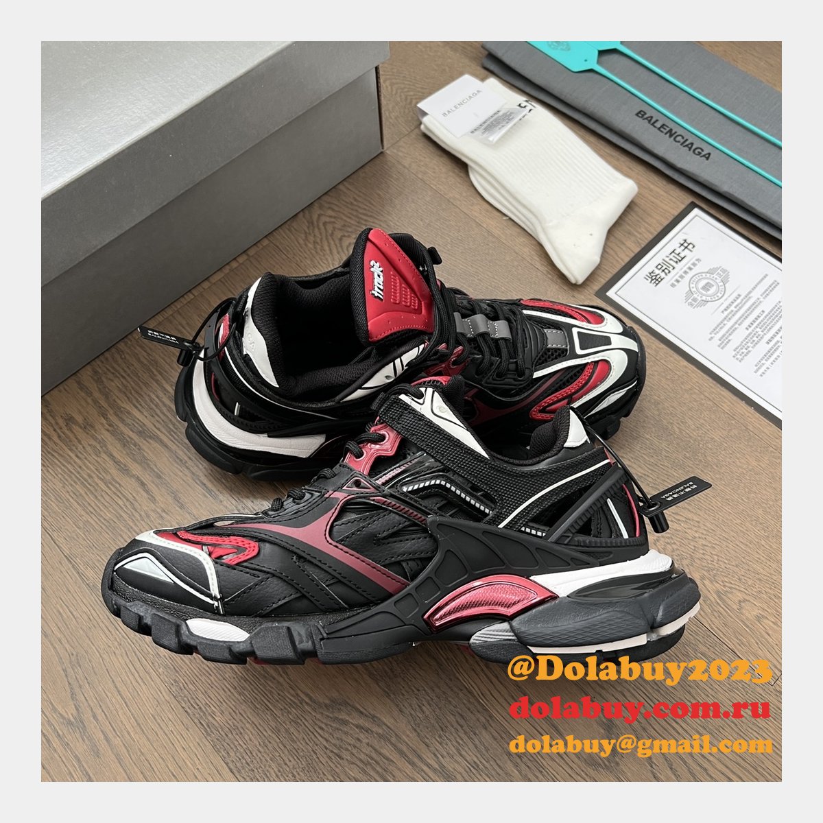 Replica Buy Balenciaga Track Trainer 4.0 Sneakers 1:1 Mirror Shoes