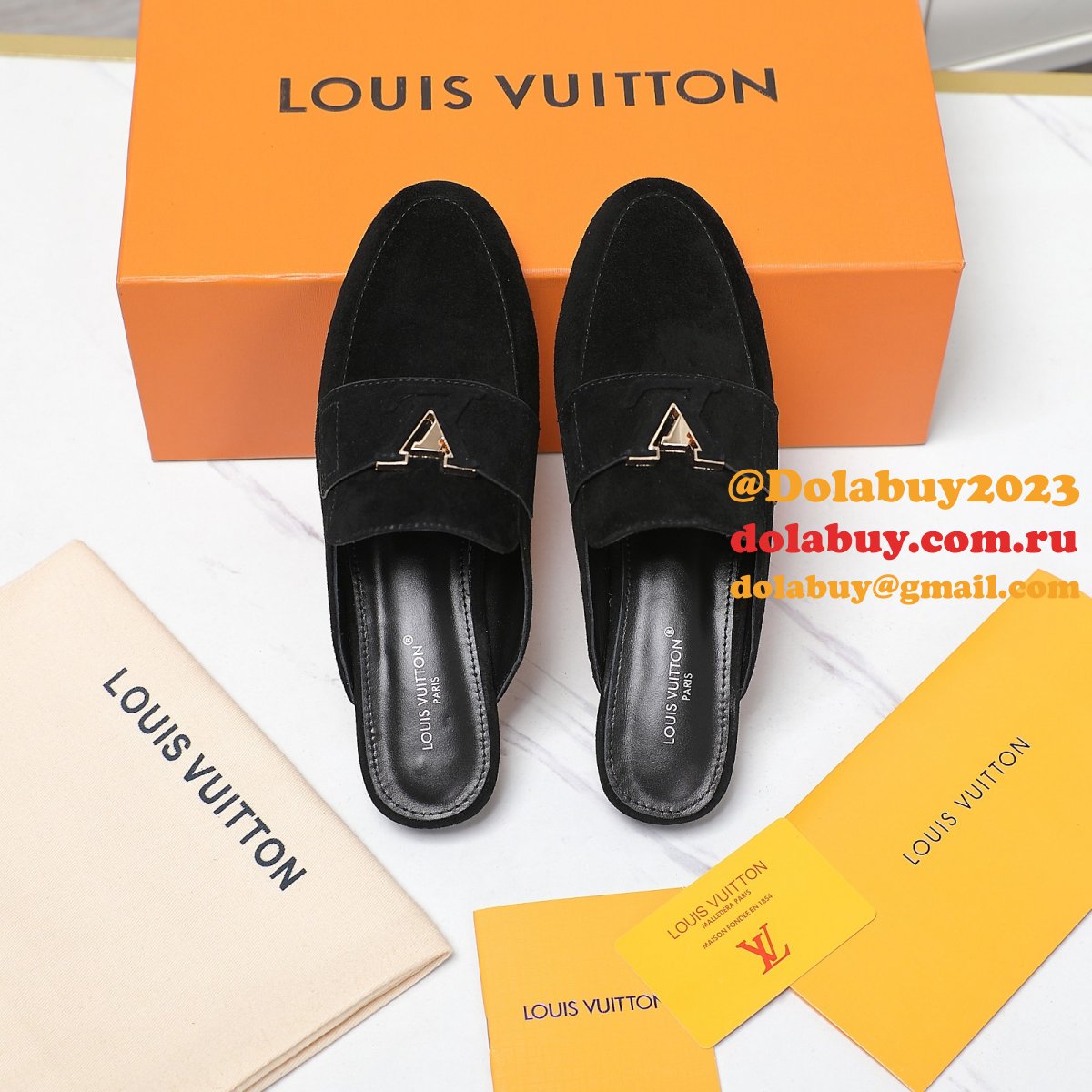 Top Quality LV loafer slippers Best Wholesale shoes