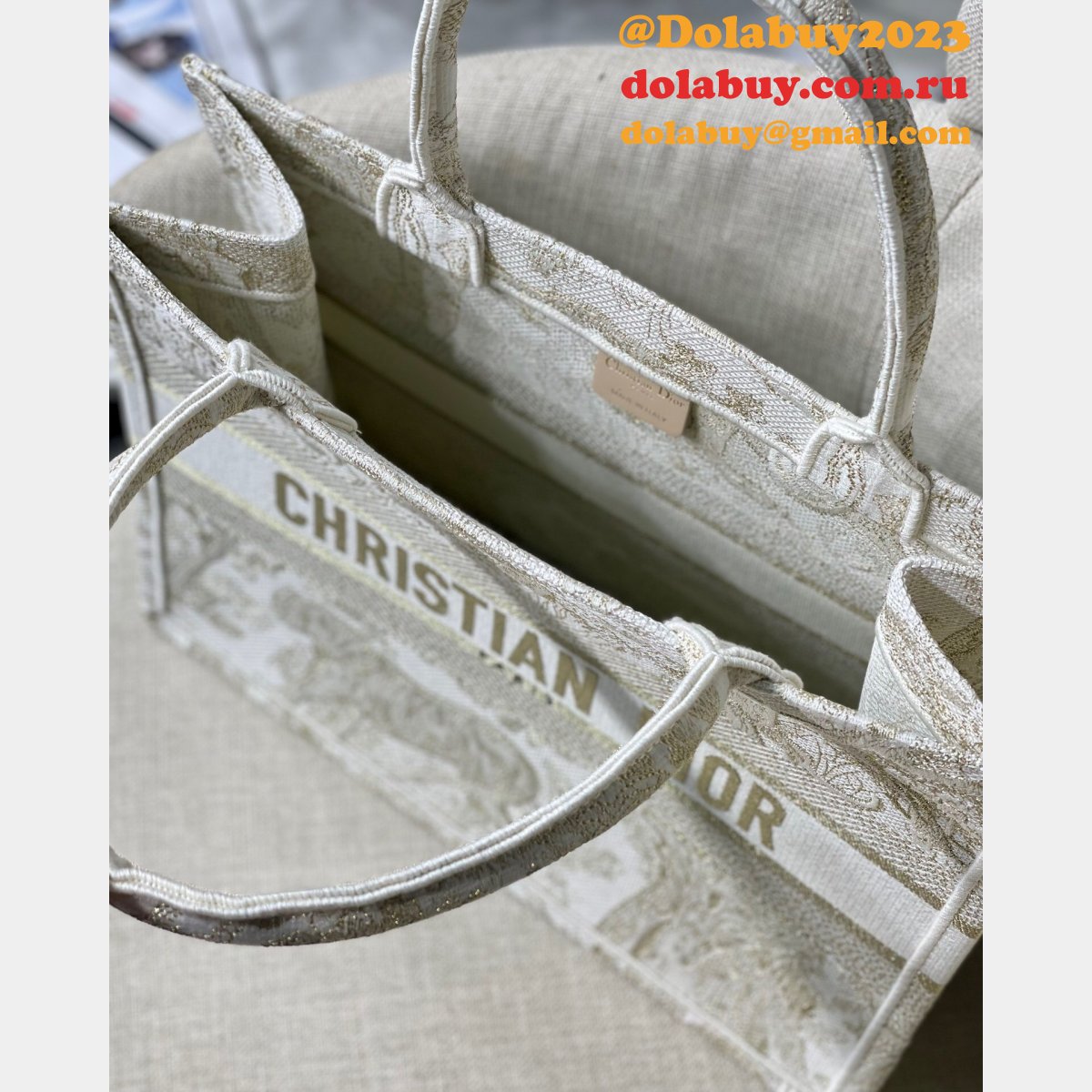 AAAA Quality Replica Dior CD Book Tote Super Fake Designer Bags