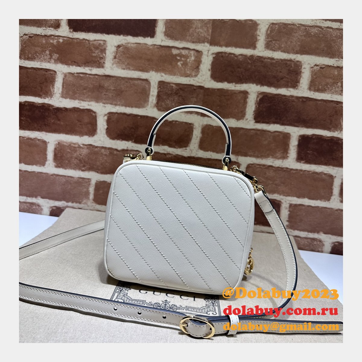 designer G*u*i replica crossbody 744434 blondie top bag