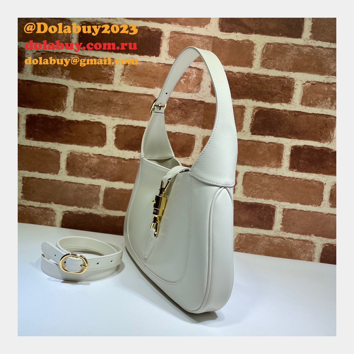 Designer Replica Gucci Jackie 1961 Hobo Bag 636709 Leather