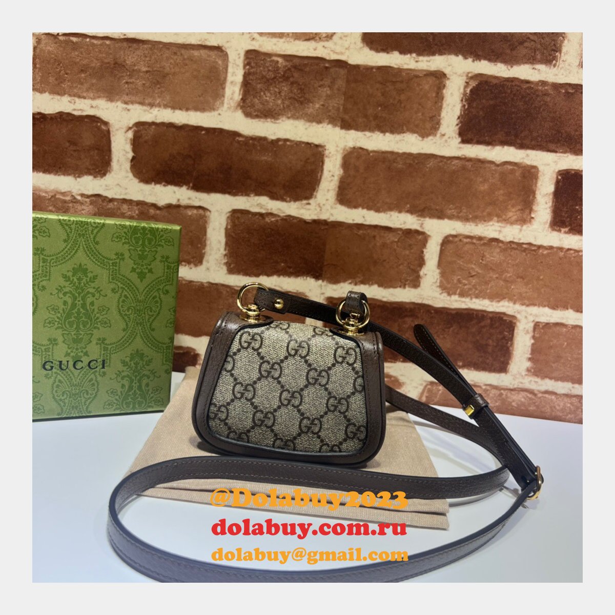 uk G*u*i knockoff 698635 blondie card case wallet