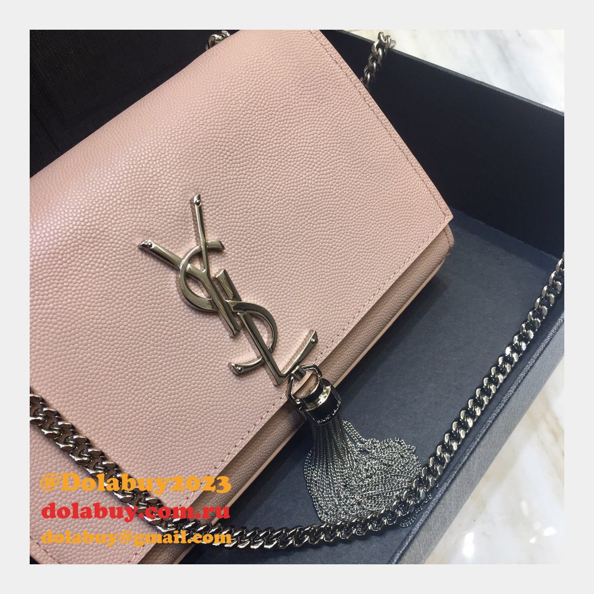 Saint Laurent 20CM Vicky Quilted Shoulder Bag