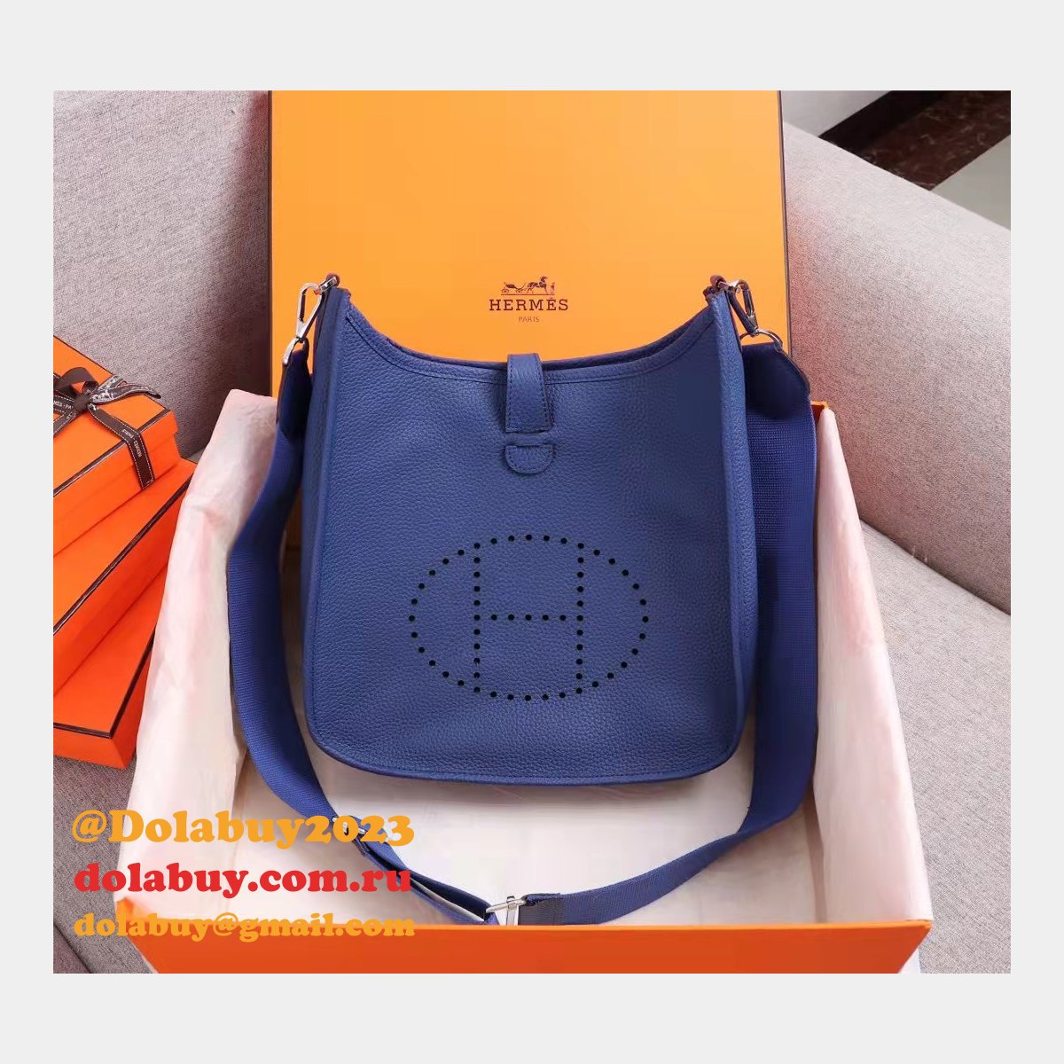 Where to buy High Quality Hermes Evelyne III 28cm Replicas Bag