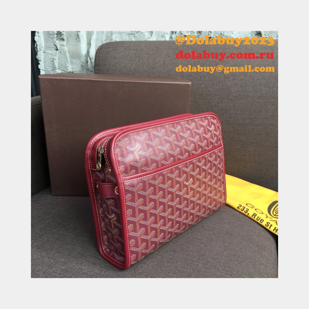 Top Quality Goyard Multi-Color Cosmetic toiletry bag