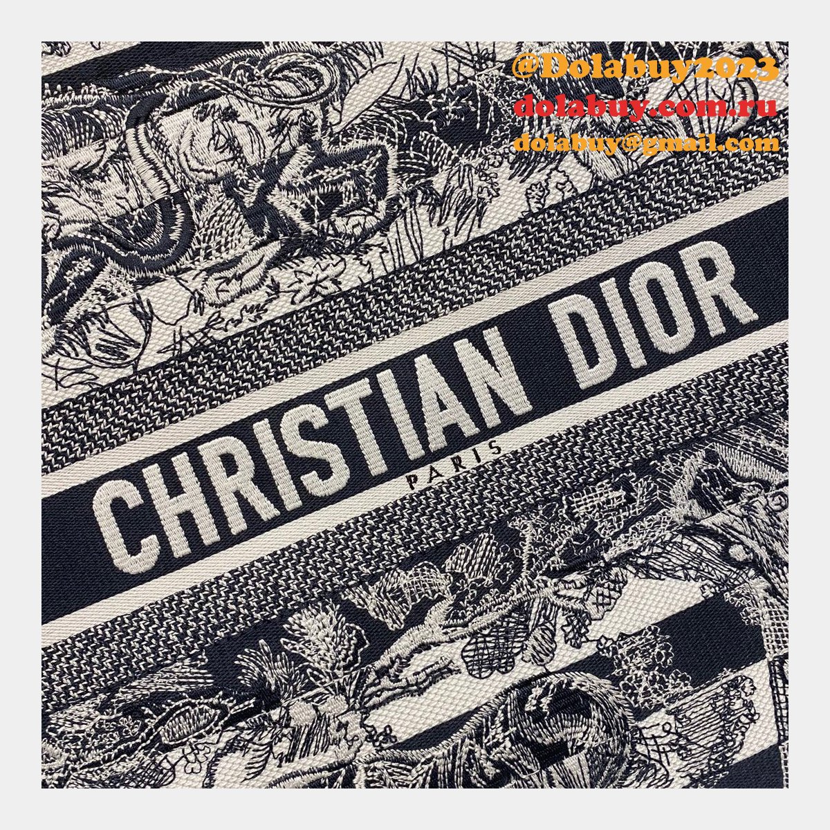 High Quality Dior Book Tote Replica CD Book Tote Bag