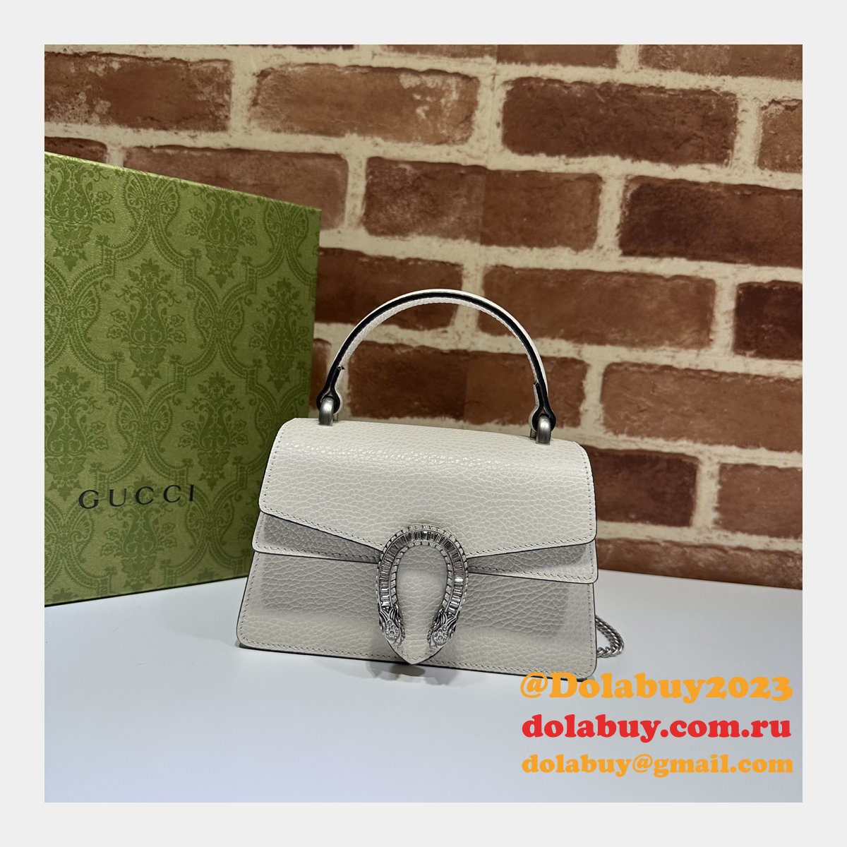 Gucci Wholesale Dionysus Supreme Top Handle Designer 752029 Bag