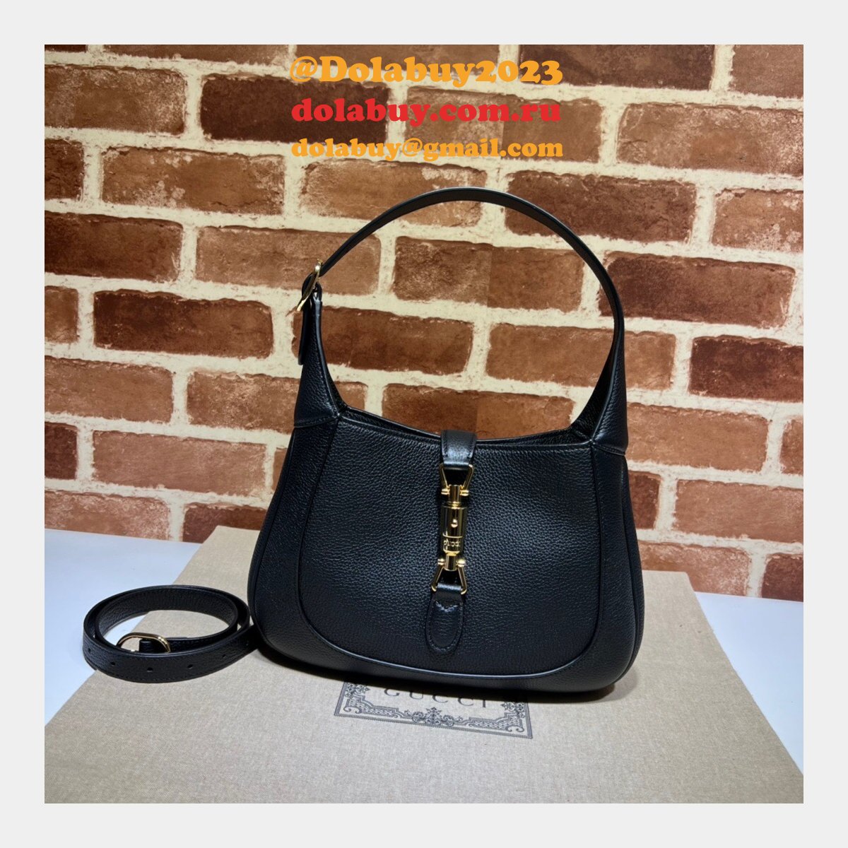 Best Quality Fake Gucci 636709 Jackie 1961 natural grain bag