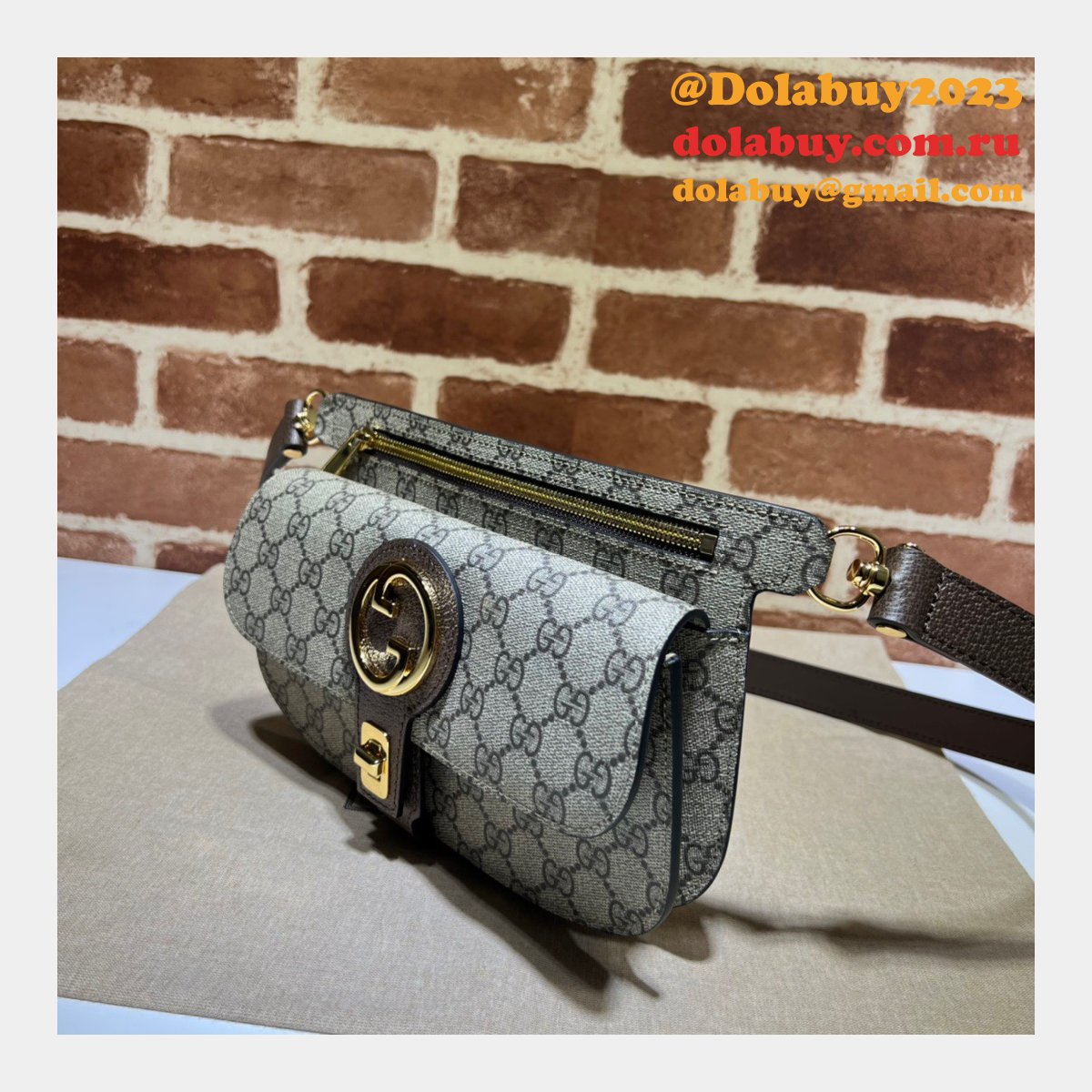 Shipping Gucci The Best Fake 718154 Blondie Belt Bag