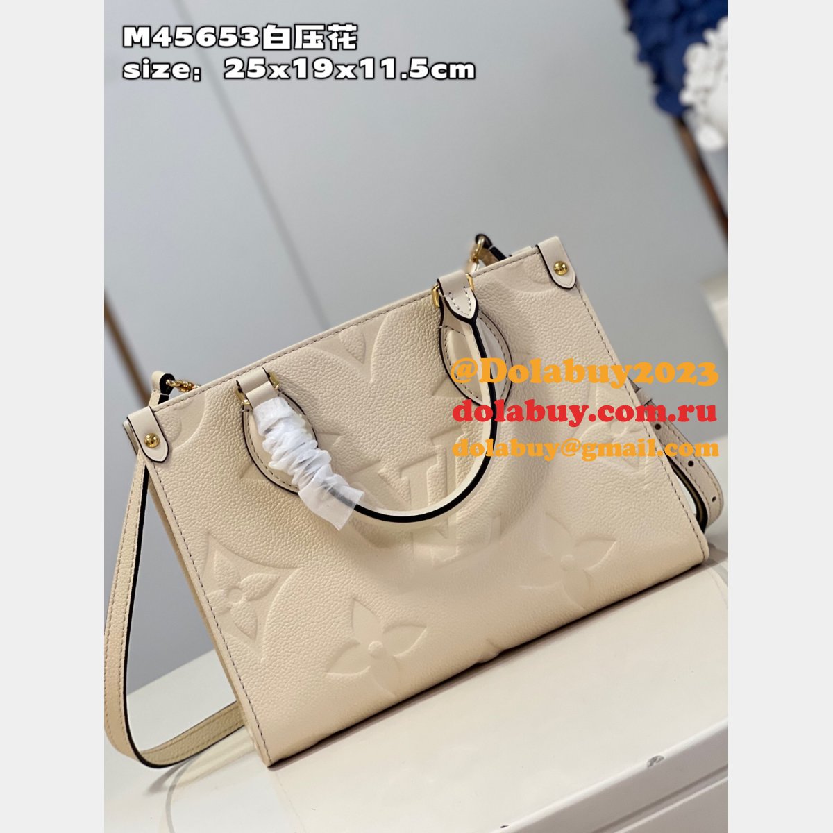 Louis Vuittons OnTheGo 7 Star Replicas Monogram Empreinte Bag