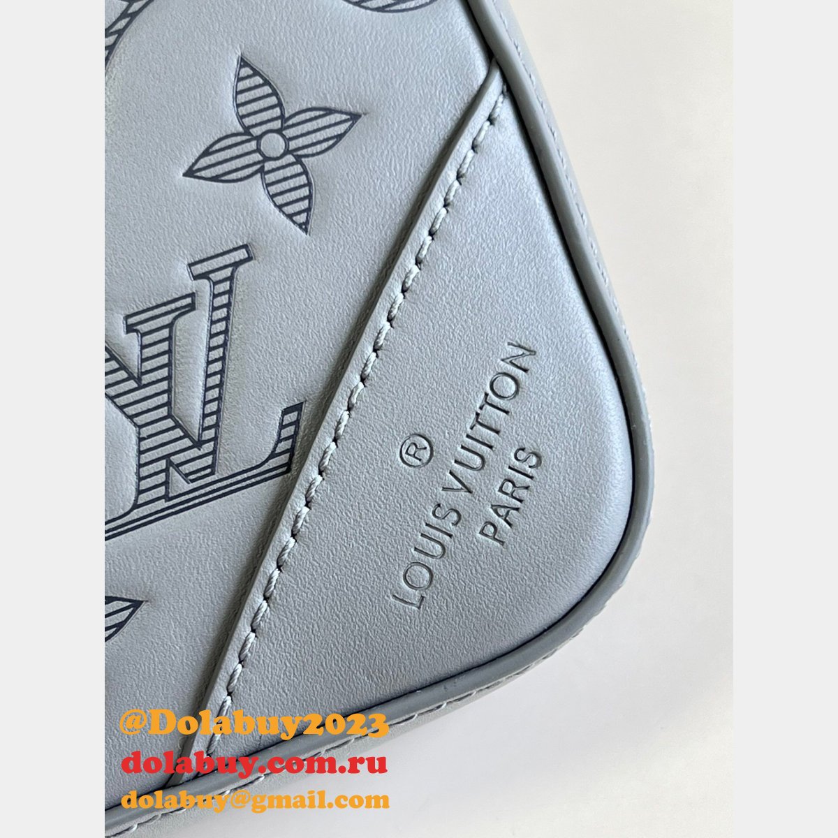 Louis Vuitton Wholesale Replicas Duo Messenger Monogram Shadow M46104 Bag