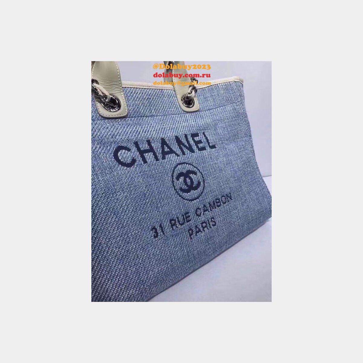 Luxury CC deauville Terrycloth Beach dupe mesh Tote Bag