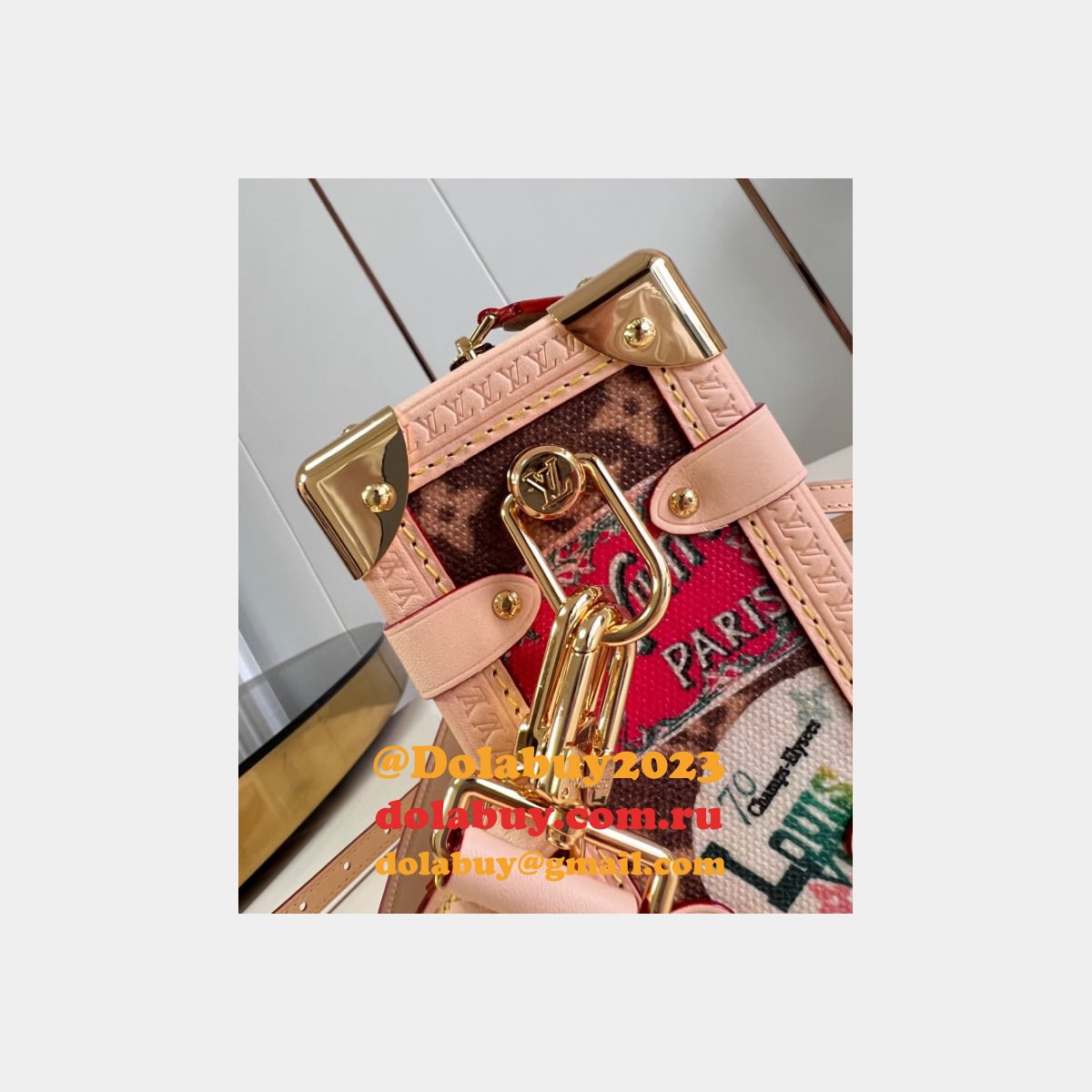 Side Trunk MM Knockoff Monogram Canvas M47085 Louis Vuitton Bag