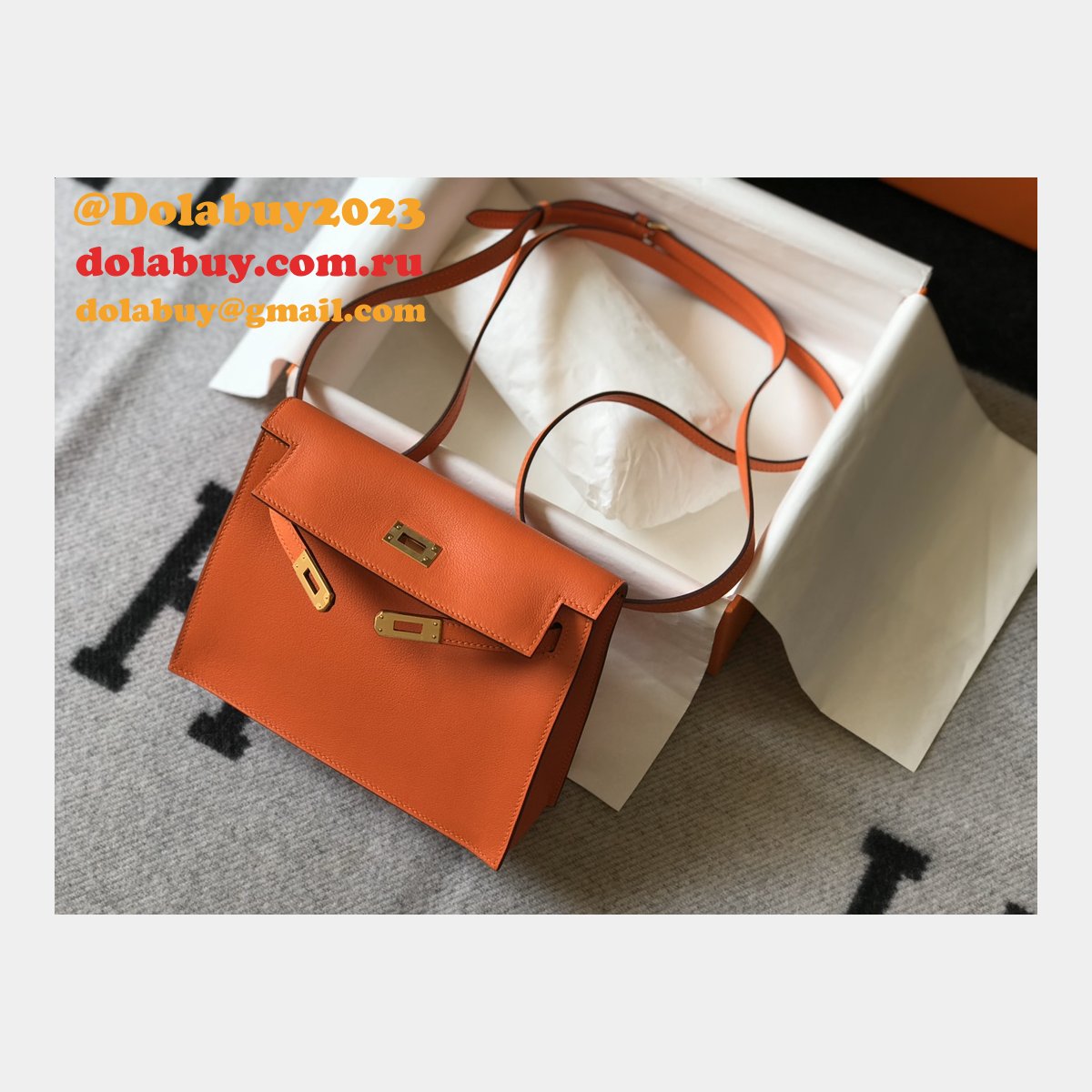 7 Star HERMES KELLY DANSE Customize BAG FOR SALE