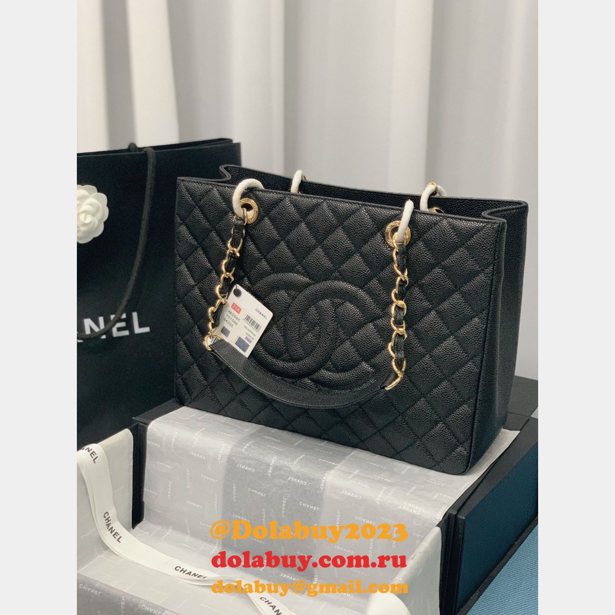 Best classic CC 50995 shopping bag CAVIAR leather
