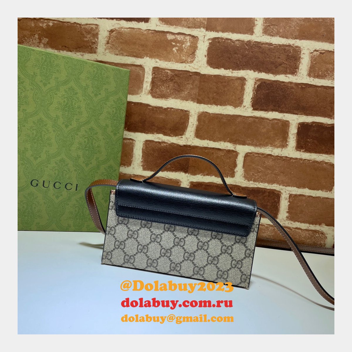 Gucci Replica 7 Star 652683 Padlock mini bag GG Supreme Cheap