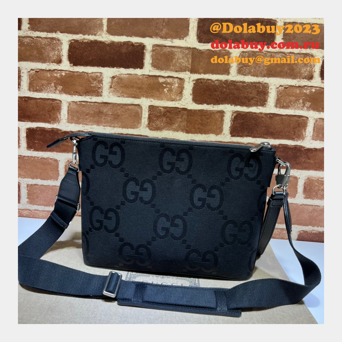 Gucci Fake Jumbo GG Wholesale 739668 Messenger Top Quality Bag