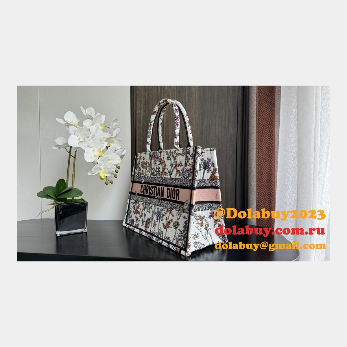 Top Quality CD Book Tote Fake 36CM Christian Dior Bags