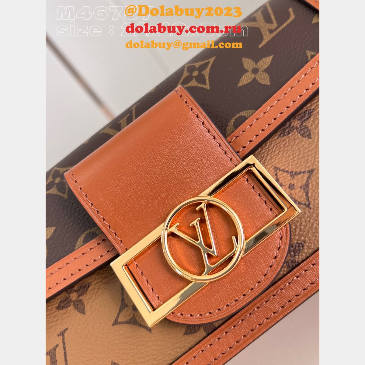 Best Replica LOUIS VUITTON M46757 DAUPHINE BAG East West