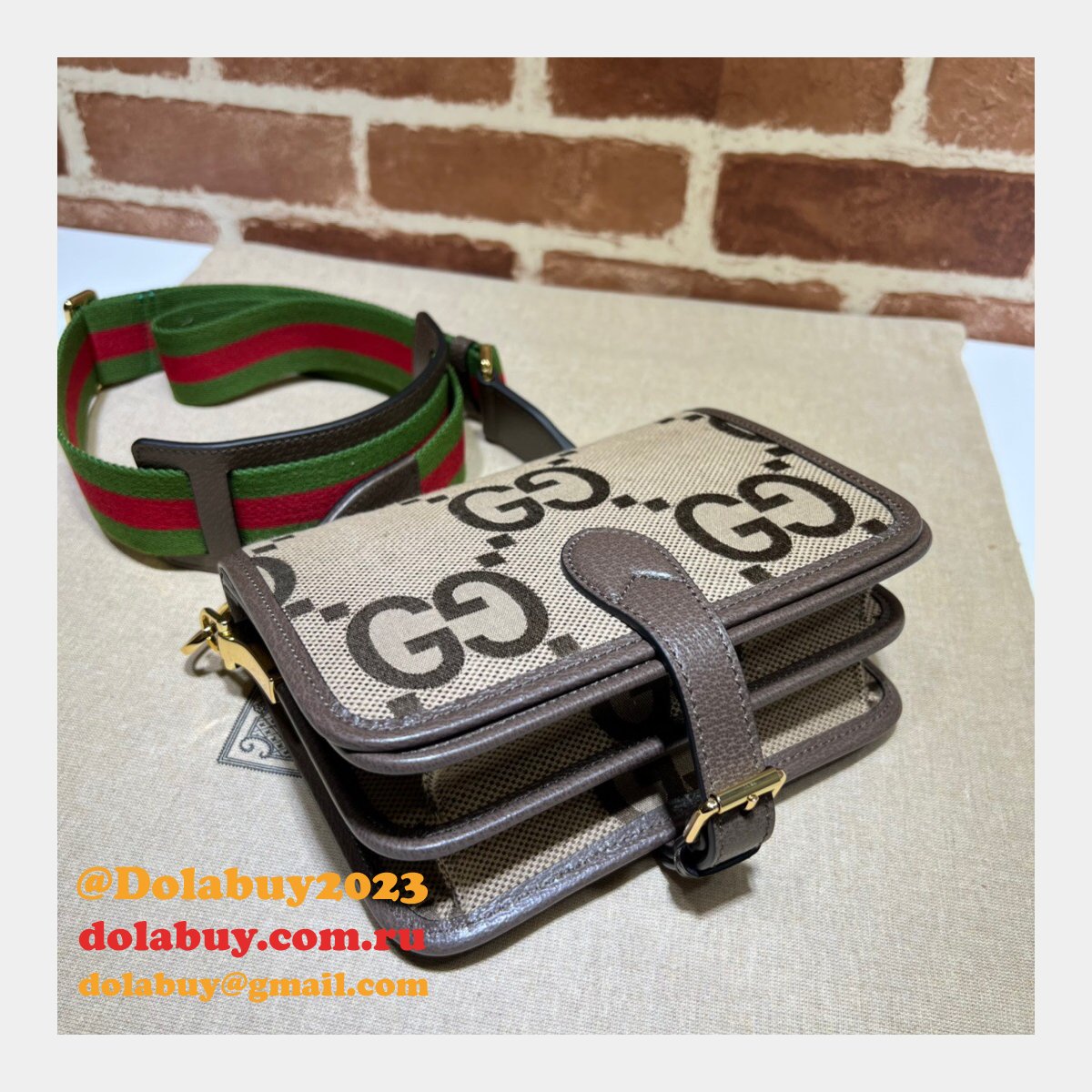 Gucci High Quality Replica Jumbo GG Canvas Shoulder 699438 Bag
