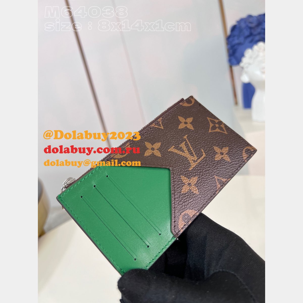 Coin Card Holder Damier Graphite M64038 LV Knockoff Bag