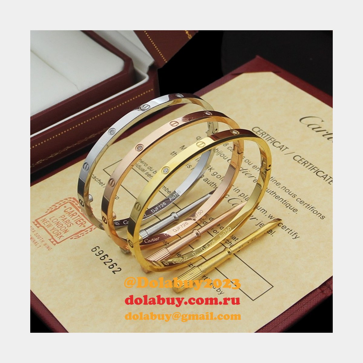 Cheap 1:1 Mirror Cartier love Bracelet Wholesale