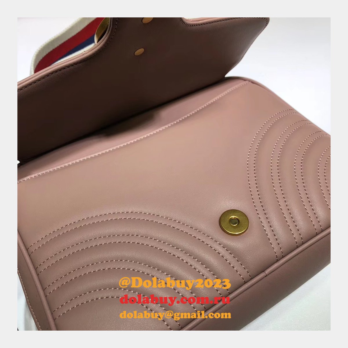 top quality G*u*i replica 498100 leather gg marmont small shoulder bag