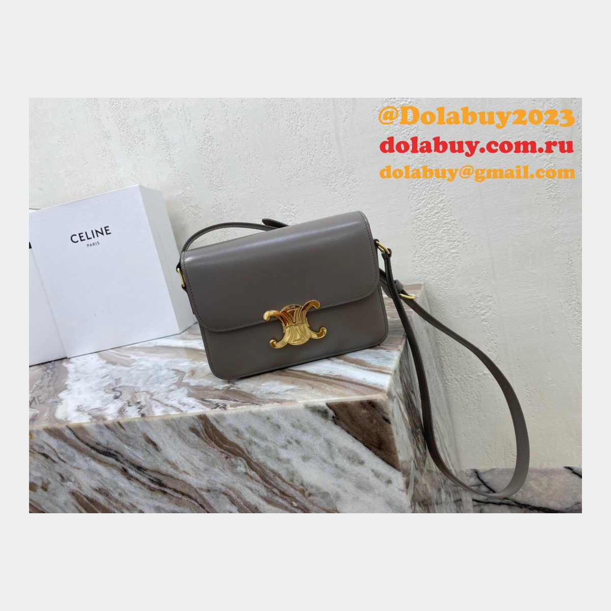 Celine Replica Knock Off Triomphe Micro Luggage 18.5 cm Handbags