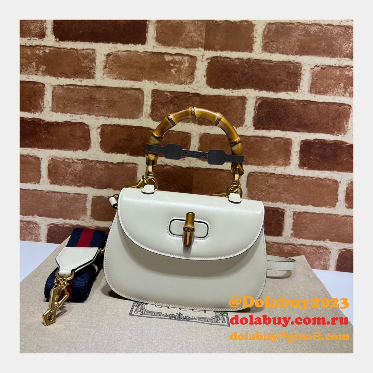 Top Quality Gucci Bamboo 1947 Small Top Handle Bag #675797