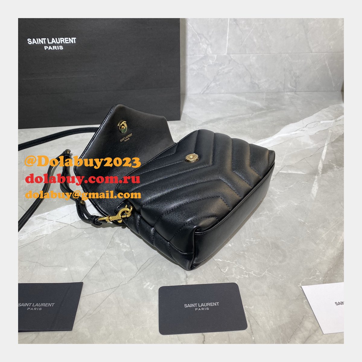 BEST HIGH QUALITY YSL 467072 LOULOU MATELASSE 20CM