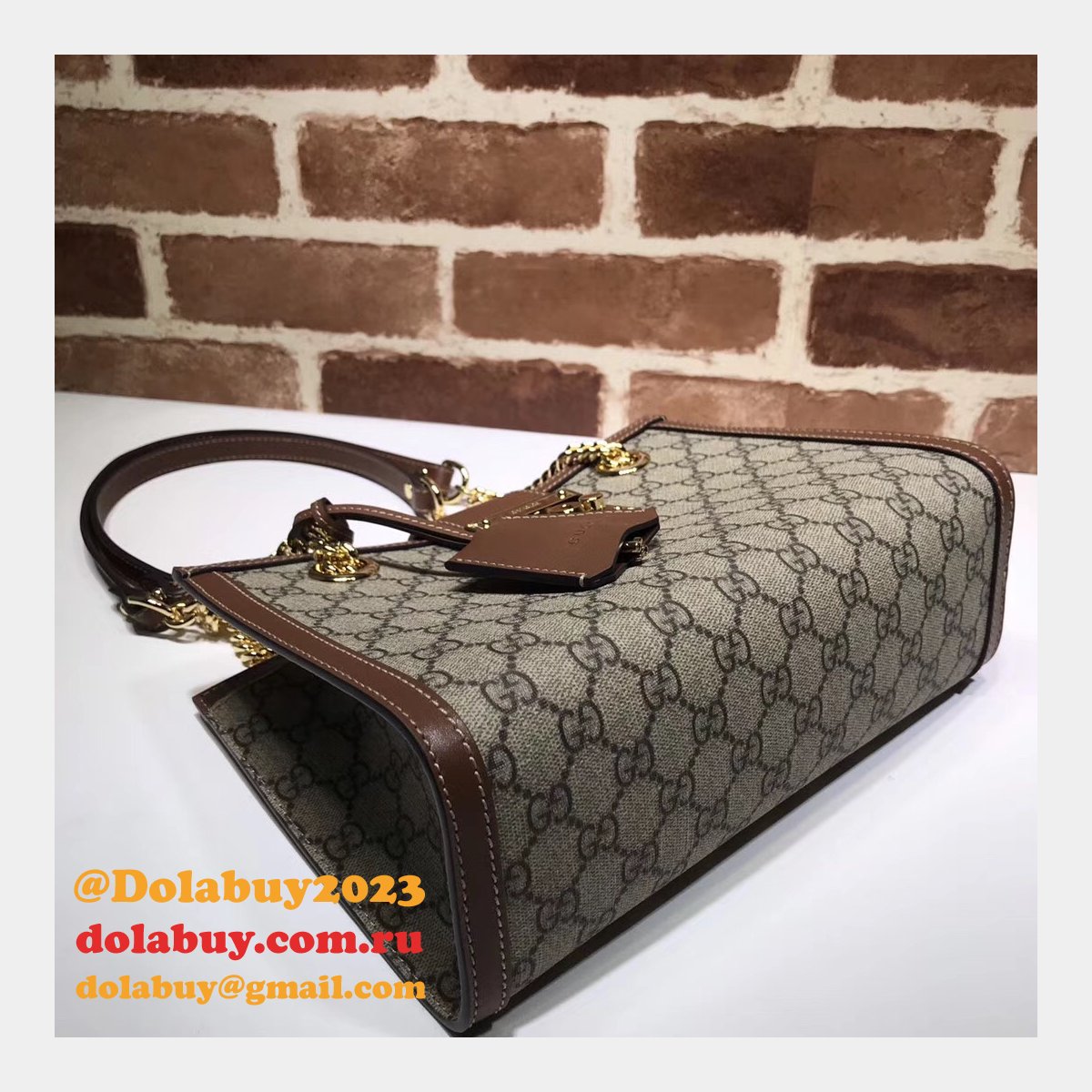 UK Gucci Replica GG Supreme Padlock Small Shoulder 498156 Bag