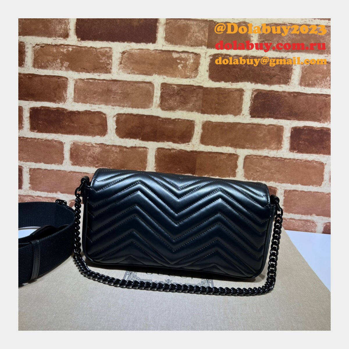 G*u*i 1:1 high quality replica gg marmont shoulder 734814 bag