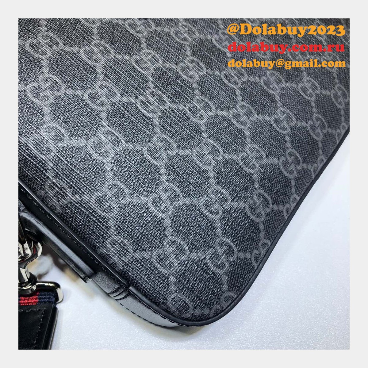 Designer GG Black Mens Top Quality 495562 Gucci Replica Bag