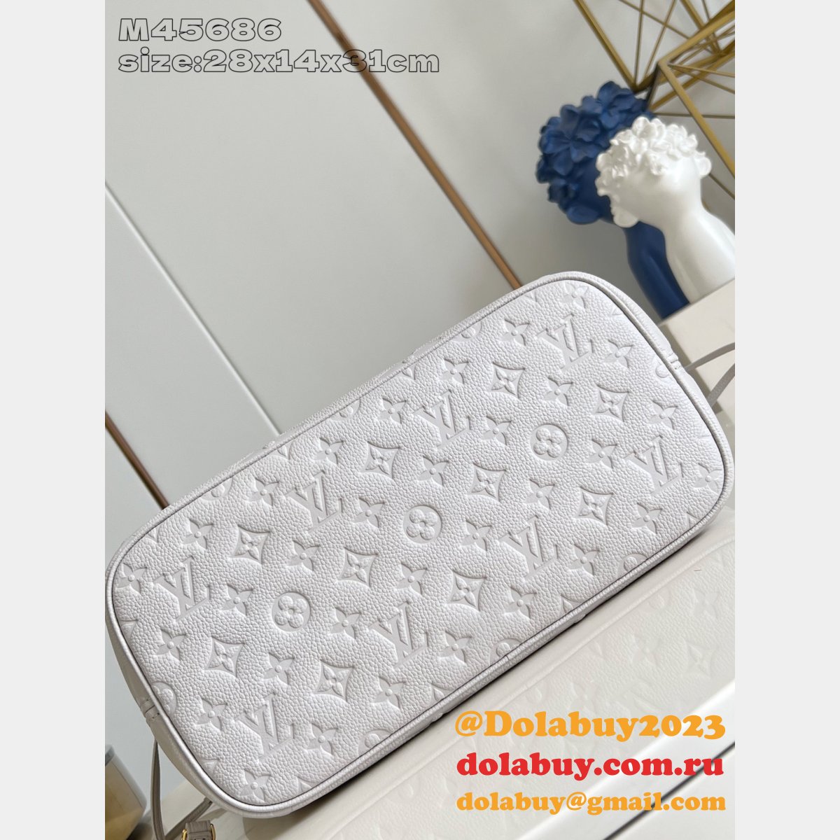Louis Vuitton Grey Luxury Neverfull MM Tote M45686 Replica Bag