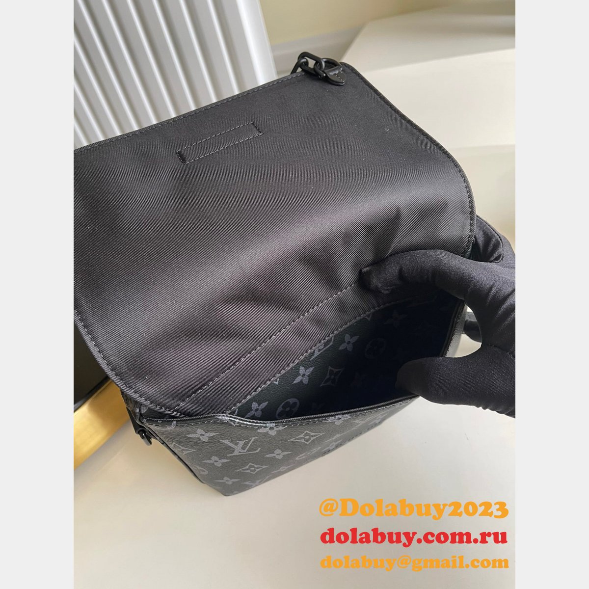 Louis Vuitton Replica Steamer Messenger Monogram Eclipse Canvas M45585