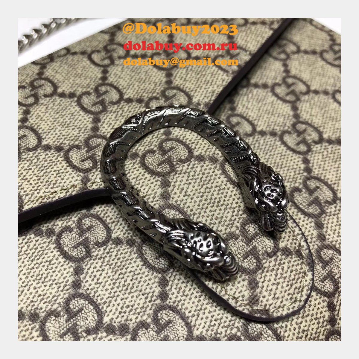 Best Luxury Dionysus GG Supreme chain wallet 401231