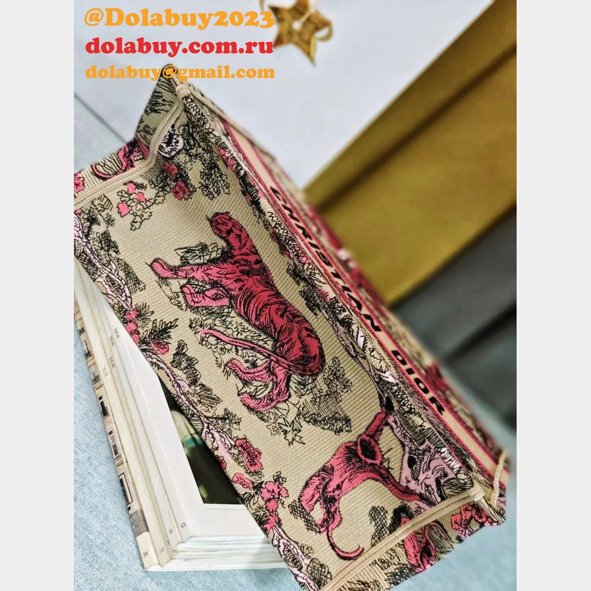 Top Quality Christian Dior Paris Reverse book Tote