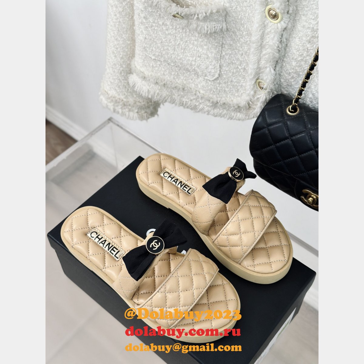 Fashion CC Slip Sandals Slippers Replica Shoes