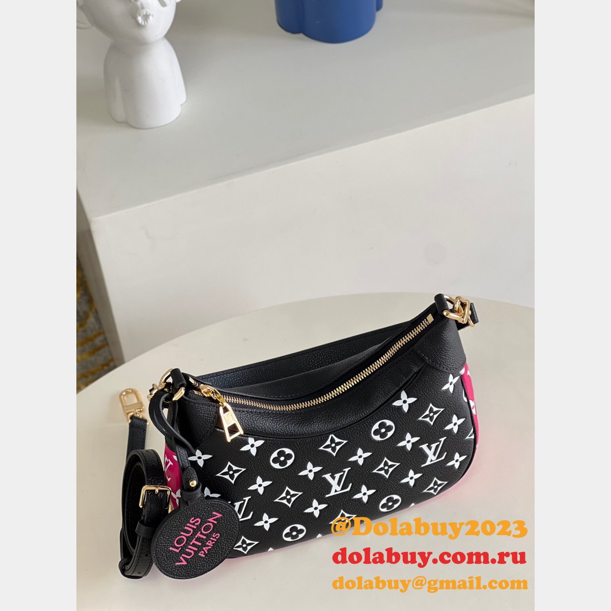 Louis Vuitton Best Quality M46113 Bagatelle Monogram Empreinte Leather Handbags