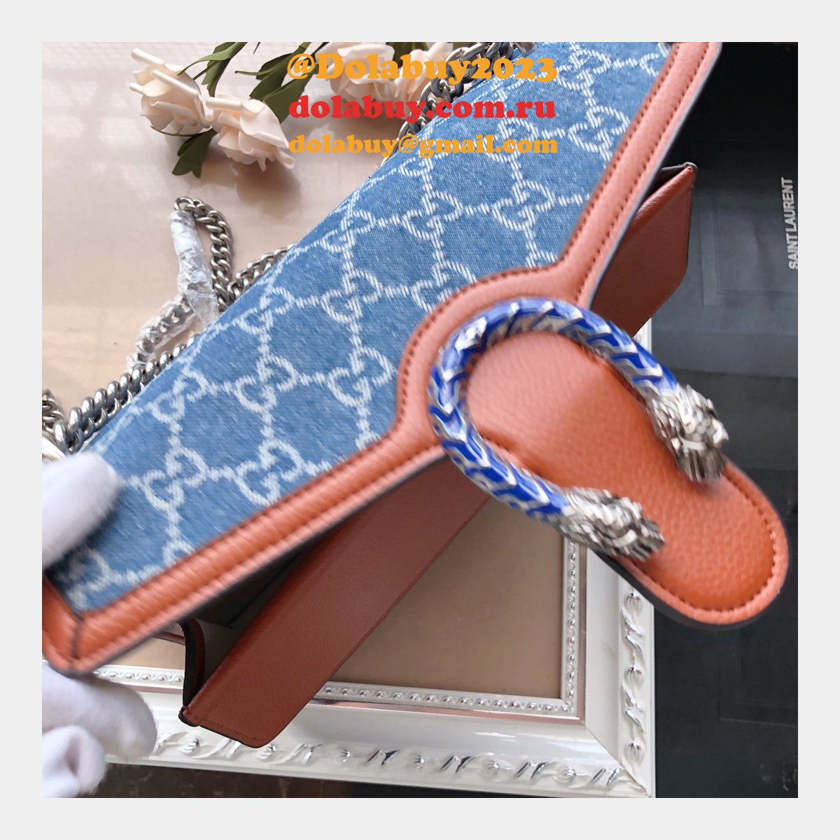 G*u*i knockoff gg supreme dionysus 400249 shoulder bag