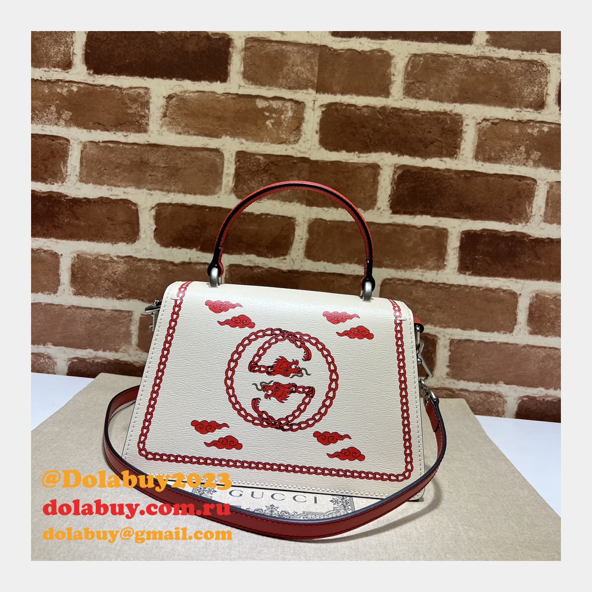 Gucci Replicas 739496 Dionysus Top Handle Copy Designer Bag