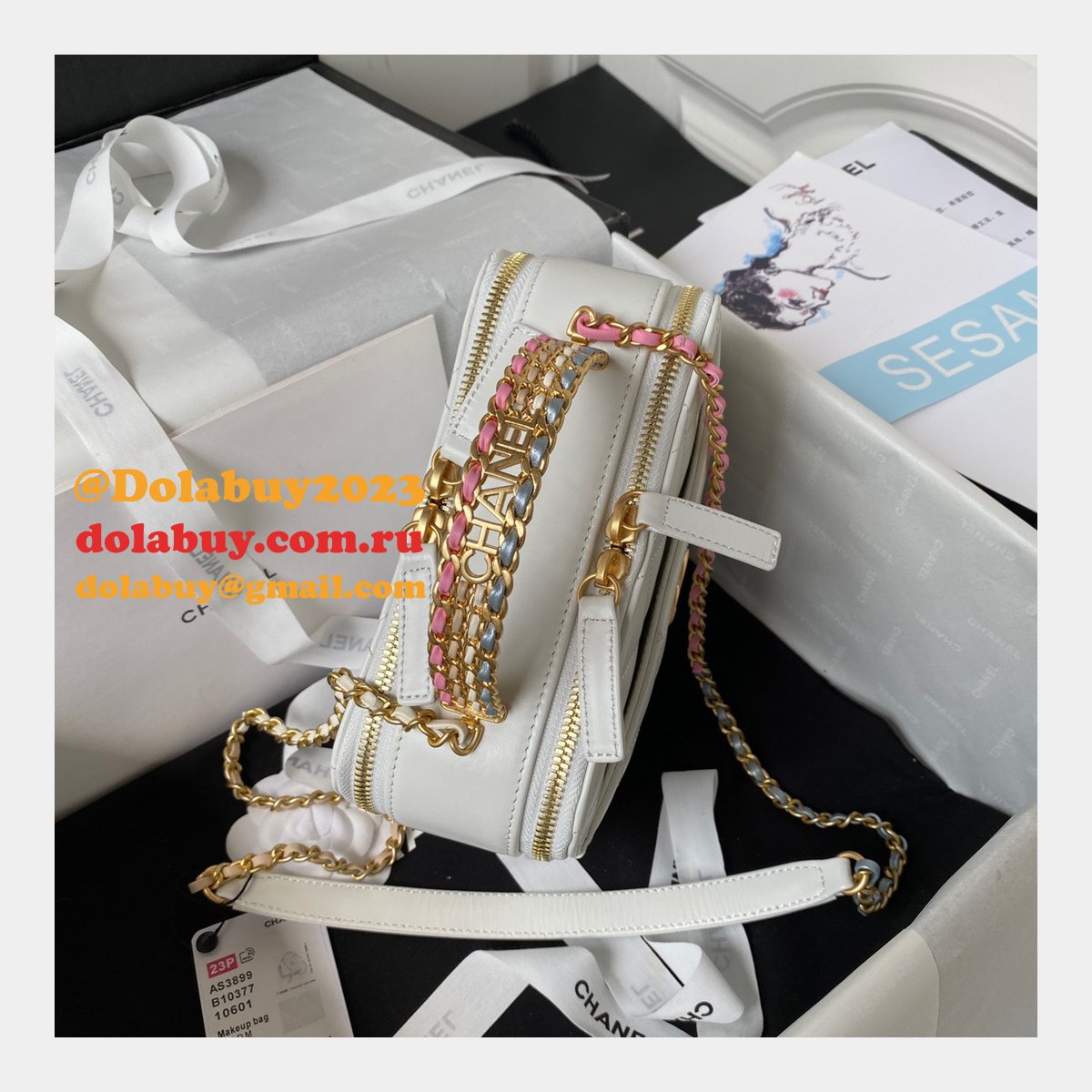 Knockoff 7 Star Vanity Case Shiny AS3899 Top Bag