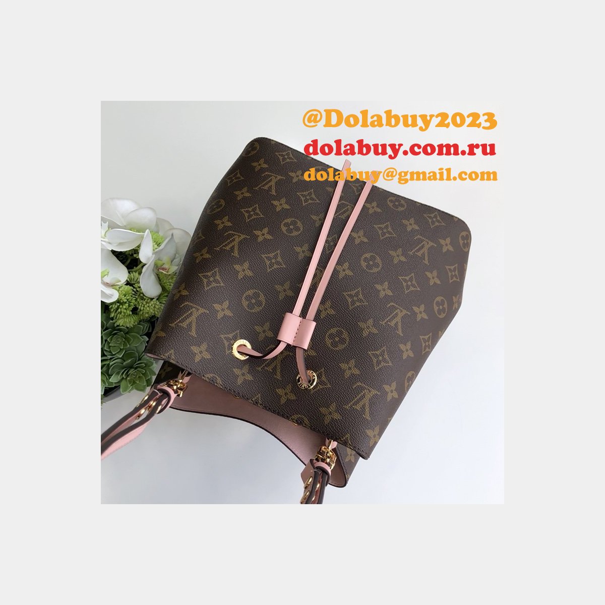 Louis Vuitton Best Monogram Canvas Leather Handbag Neonoe M44022