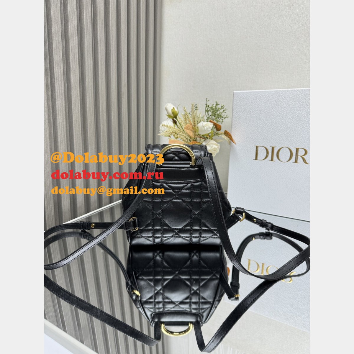Top Quality Small Dior Caro Backpack